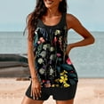thumbnail image 3 of Hvot&aat Women's Tankini Two Piece Swimsuits Modest Floral Printed Bathing Suits Blouson Tank Top with Boyshorts Swimwear, 3 of 5