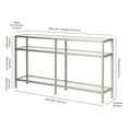 thumbnail image 3 of Evelyn&Zoe Sivil 55" Wide Rectangular Console Table, Satin Nickel, 3 of 9