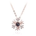 thumbnail image 1 of Hot Sale Car Ornaments Car Crystal Pendant Birthday Gift 100 Languages I Love You Necklace For Women New Collarbone NecklaceRing He Qiyong unisex, 1 of 1