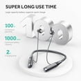 thumbnail image 5 of Bluetooth Headphones Wireless Neckband Bluetooth Headset with 100H Playtime,Sports Waterproof Earphones with Durability,Noise Cancelling with Mic for Phone Laptop PC TV Running Workout,Black, 5 of 8