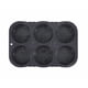 thumbnail image 2 of Molde para panecillos de hamburguesa de 4 pulgadas con 6 cavidades, silicona resistente al calor, con orificios de ventilación, antiadherente, fácil de limpiar, utensilio de cocina, 2 of 6