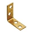 thumbnail image 5 of National Hardware 1.5 in. H X 0.63 in. W X 0.08 in. D Brass-Plated Steel Inside Corner Brace, 5 of 8
