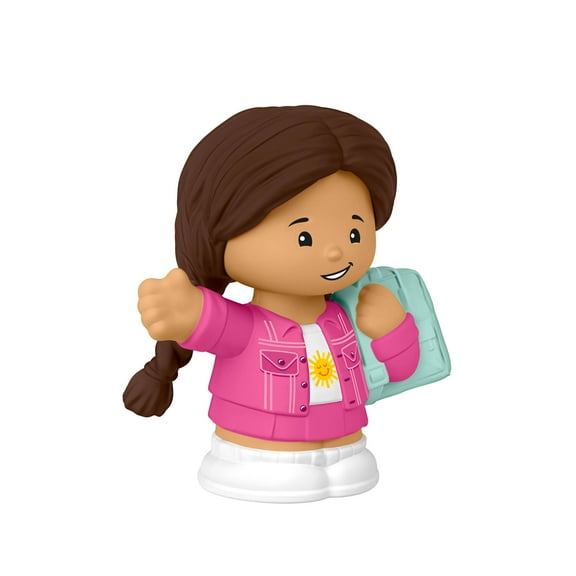 Fisher-Price Little People Backpack Girl Character Figure for Toddlers & Kids, 1 Piece