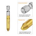 thumbnail image 3 of Unique Bargains #1 1/4' Hex Shank Titanium Coated High Speed Steel Damaged Screw Extractor, 3 of 5
