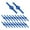 blue, variant on DOLITY 20x Cutter Blades for Electric Cordless, Blades Set, Replacement Blades, 139 mm black