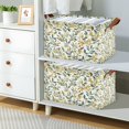 thumbnail image 2 of Yayeee Foldable Storage Basket for Shelves with Handles Waterproof Cloth Bins, Autumn Greenery, 2 of 7