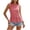 Red, variant on Vivianyo HD Women's Gingham Print Peplum Top, Summer Blouse Sleeveless Round Neck for Women, Casual Tops Vacation Wear, Women's Black, Sizes S-2XL