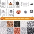 thumbnail image 2 of 5000Pcs 10 Styles Slices Polymer Clay Cabochon Bulk Assorted Holiday Orange Spooky Soft Sprinkle Flakes Slice for DIY Crafting Nail Art Embellishments Accessories, 2 of 5