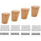 thumbnail image 1 of Patas de mesa de madera, pies de madera, pies de muebles, pies de sofá con placas de montaje y tornillos para gabinetes, sofás, mesas de café, gabinetes de TV y otras patas de muebles., 1 of 7