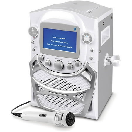 Singing Machine CD+G Karaoke Bluetooth System with Built-In 5