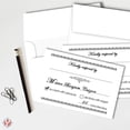 thumbnail image 3 of RSVP Wedding Return Cards - Blank Response Reply Card for Wedding, Rehearsal Dinner, Baby Shower, Bridal, Birthday, Engagement, Bachelorette Party - Card Size 4 x 6 and A6 Envelopes - 50 Per Pack, 3 of 5