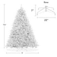 thumbnail image 5 of 7.5FT White Spruce Artificial Holiday Christmas Tree with Sturdy Metal Stand, 5 of 7