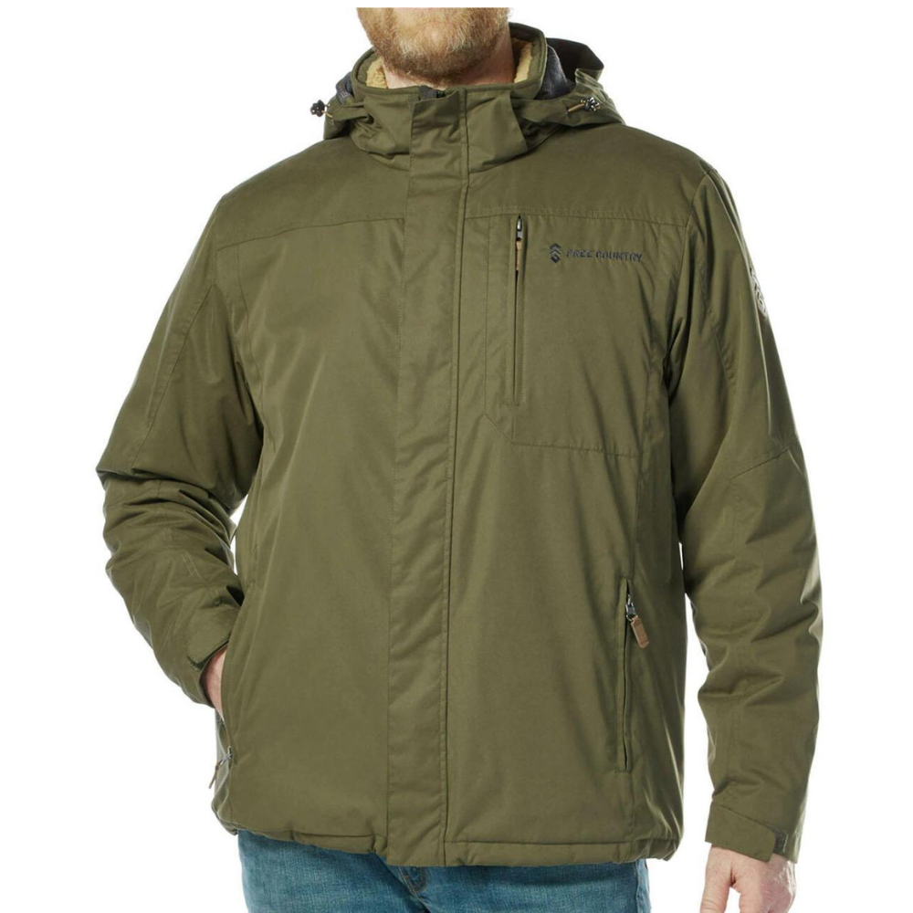 Microfiber Ridge Jacket In Dark Olive 