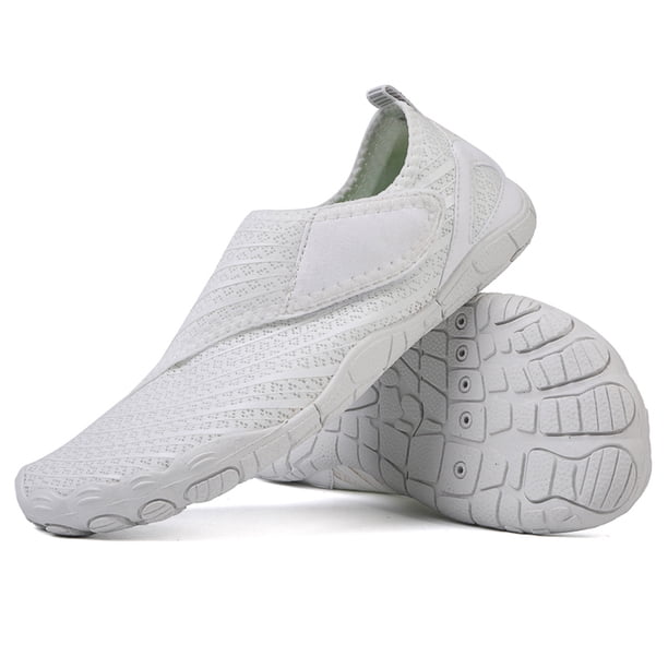 Zapatos Agua Ligeros Secado Rápido Aqua Water para Hombre Mujer (46) Blanco