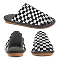 thumbnail image 4 of IAUYY Memory Foam House Slippers Suitable for Both Men and Women. Comfortable, Anti-Slip Plush Flat-Bottomed Slippers The Best Holiday Gift Black-and-white Checkered Area, 4 of 9