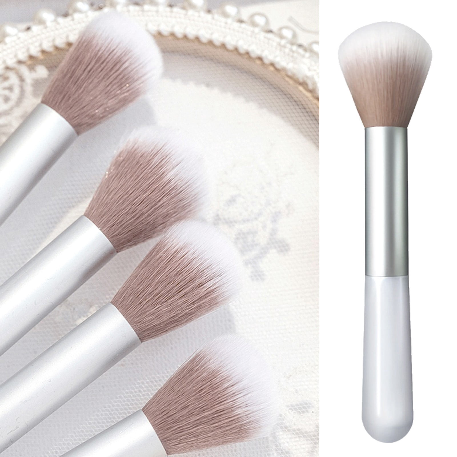 Color for Eyes Makeup Brush Foundation Face Makeup Brushes Korean Foundation Makeup Makeup Brush for Foundation Concealer Sponge with Handle Brush Set without Bag 12 Days of Face Brushes Wet And Wild