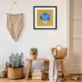 thumbnail image 3 of Stupell Industries Eclectic Blue Tiger over Yellow Black Framed Print Under Glass, 13 x 13, by Karolina Sato, 3 of 8