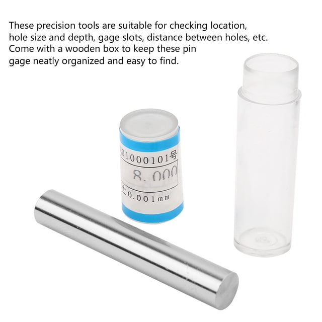 Pin Gage Set, 50pcs Pin Gauge Metric Bearing Steel Plug Gauge Set Measuring Tool With 0.001mm Accuracy, Precisionmeasuring