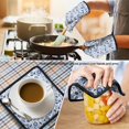 thumbnail image 4 of Pioneer Flower Floral Print Pattern 2-Pack Oven Mitts Set, Heat Resistant Kitchen Gloves, 7.7" X 12", 4 of 6