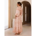 thumbnail image 5 of Linen loose casual belted puff sleeve dress, 5 of 7