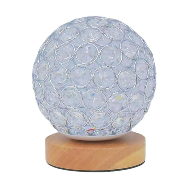 Lámpara de escritorio artesanal con luz de noche, regalo de San Valentín, lámpara de noche para sala de estar argén