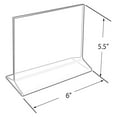 thumbnail image 4 of 142708 6-Inch Width by 5.5-Inch Height Top-Load Acrylic Sign Holder, 10-Pack, 4 of 6