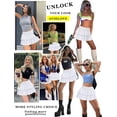 thumbnail image 4 of Carlikeit Women's Y2K Pleated Mini Skirt, Layered Ruffle Micro Skirt with Adjustable Drawstring Waist, Casual Short Skirt for Daily Wear and Festivals, 4 of 12