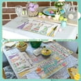thumbnail image 5 of Easter Placemats Set of 6, 12x18 Inch Bunny Table Mats Seasonal Spring Washable Place Mats Reusable Happy Easter Rabbit Flowers Placemat for Party Kitchen Dining Holiday Table Decoration, 5 of 6