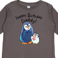 thumbnail image 4 of Inktastic Happy Birthday, Daddy- Cute Penguins Boys or Girls Long Sleeve Toddler T-Shirt, 4 of 5
