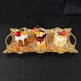 thumbnail image 1 of Bandeja para servir frutas, plato decorativo, elegante organizador para cupcakes y aperitivos, plato portátil para , ideal para cafeterías,, 1 of 8