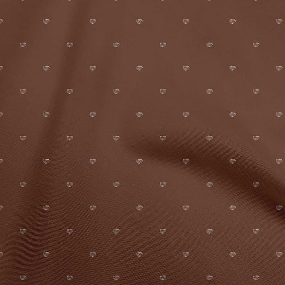 oneOone Cotton Flex Brown Fabric Asian Floral Diy Clothing Quilting Fabric Print Fabric By Yard 40 Inch Wide
