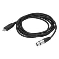 thumbnail image 3 of Cable conector de micrófono, USB a XLR hembra Cable de micrófono US Bto XLR hembra parte superior de la línea, 3 of 8