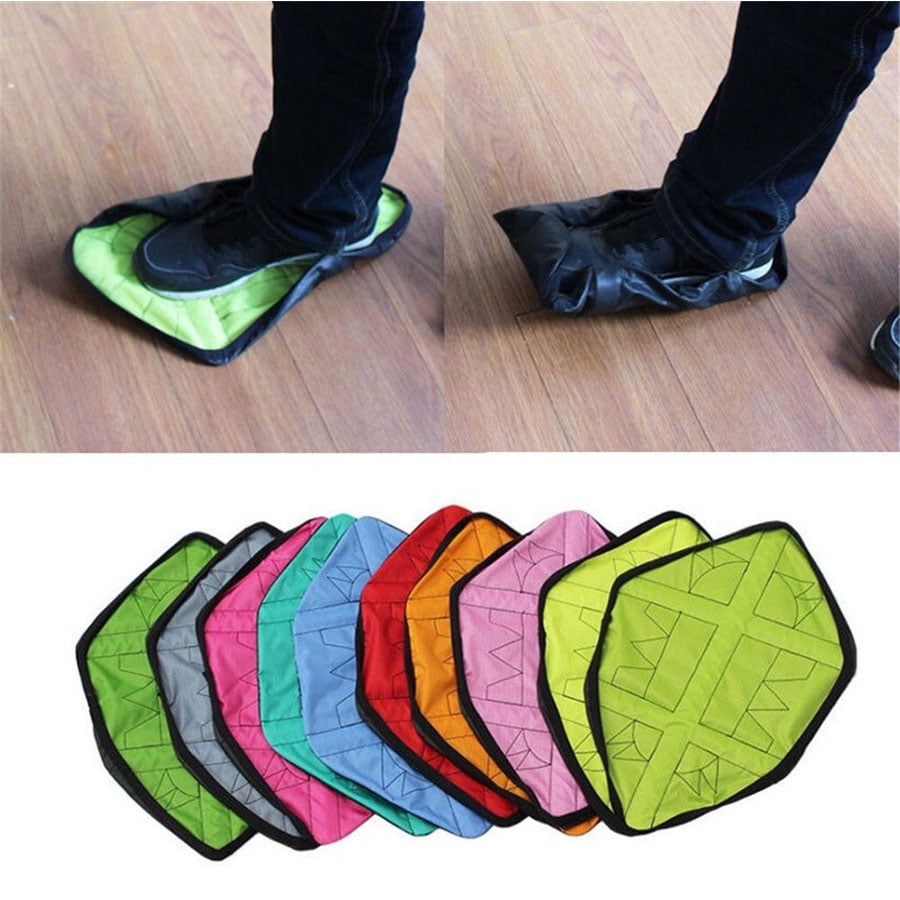 Hand Free Automatic Sock Shoe Covers 1Pair Step in Sock Resuable Shoes Cover 