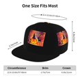 thumbnail image 2 of Adjustable Baseball Cap, Halloween Pumpkin Flat Bill Trucker Flat Brim Hats Dad Hat for Men Women - Snapback Hat Adjustable Size, 2 of 7