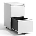 thumbnail image 5 of Mobile Filing Cabinet, 2 Drawers | Office Use with Locking Function | Compact Metal Design | Prevents Document Mix - up, 5 of 6