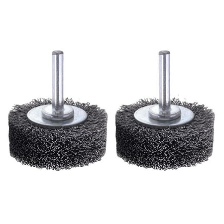 

2 Stainless Steel Wire Wheel Brush For Die Grinder Drill Rotary Tool 1/4 Shank