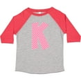 thumbnail image 3 of Inktastic Pink and White Polka Dots Letter K Boys or Girls Toddler T-Shirt, 3 of 5