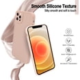 thumbnail image 5 of Compatible with iPhone 12 Pro Case,Ultra Slim Case Liquid Silicone Cover for iPhone 12 Pro (6.1 inch), with Full Body Protection Anti-Scratch Shockproof Bumper, Orange Pink, 5 of 5