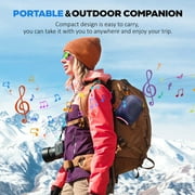 JYX Bluetooth Speaker, Portable Wireless Party Speaker with Colorful RGB Lights for Outdoor, Loud Stereo Sound, L5-Blue