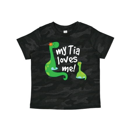 

Inktastic My Tia Loves Me Nephew Gift Toddler Boy Girl T-Shirt