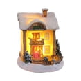 thumbnail image 2 of Casa de pueblo de nieve navideña LED regalo de Navidad decoración de escritorio de resina para Estilo E, 2 of 9