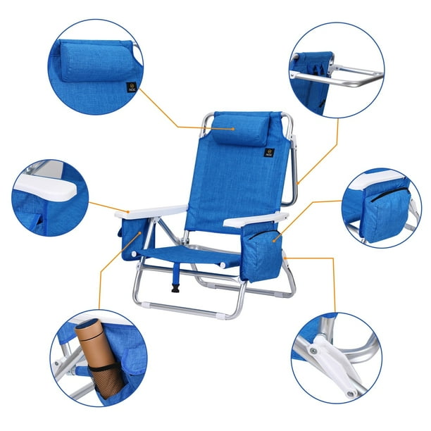 Backpack Beach Chair with Cooler and Umbrella Cup Holder Outdoor Ideal for Camping BBQs Travel and Picnics SIZE OF 2 Walmart Business Supplies