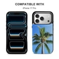 thumbnail image 5 of Palm Tree Sky Blue Leather Wallet Case for iPhone13 pro Wallet Case Card Holder Flip, 5 of 8