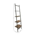 thumbnail image 3 of DecMode 20" x 77" Brown Wood 4-Tier Shelving Unit, 1-Piece, 3 of 10