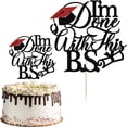 thumbnail image 2 of I'm Done With This B.S Cake Topper, Clearance, Bachelor of Science, Class of 2026 College Graduation Party Decorations Supplies(A), 2 of 9