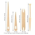 thumbnail image 5 of 7 Pieces/Set Hand Weaving Loom Tools Wooden Crochet Needles Kit for Weaving, 5 of 6