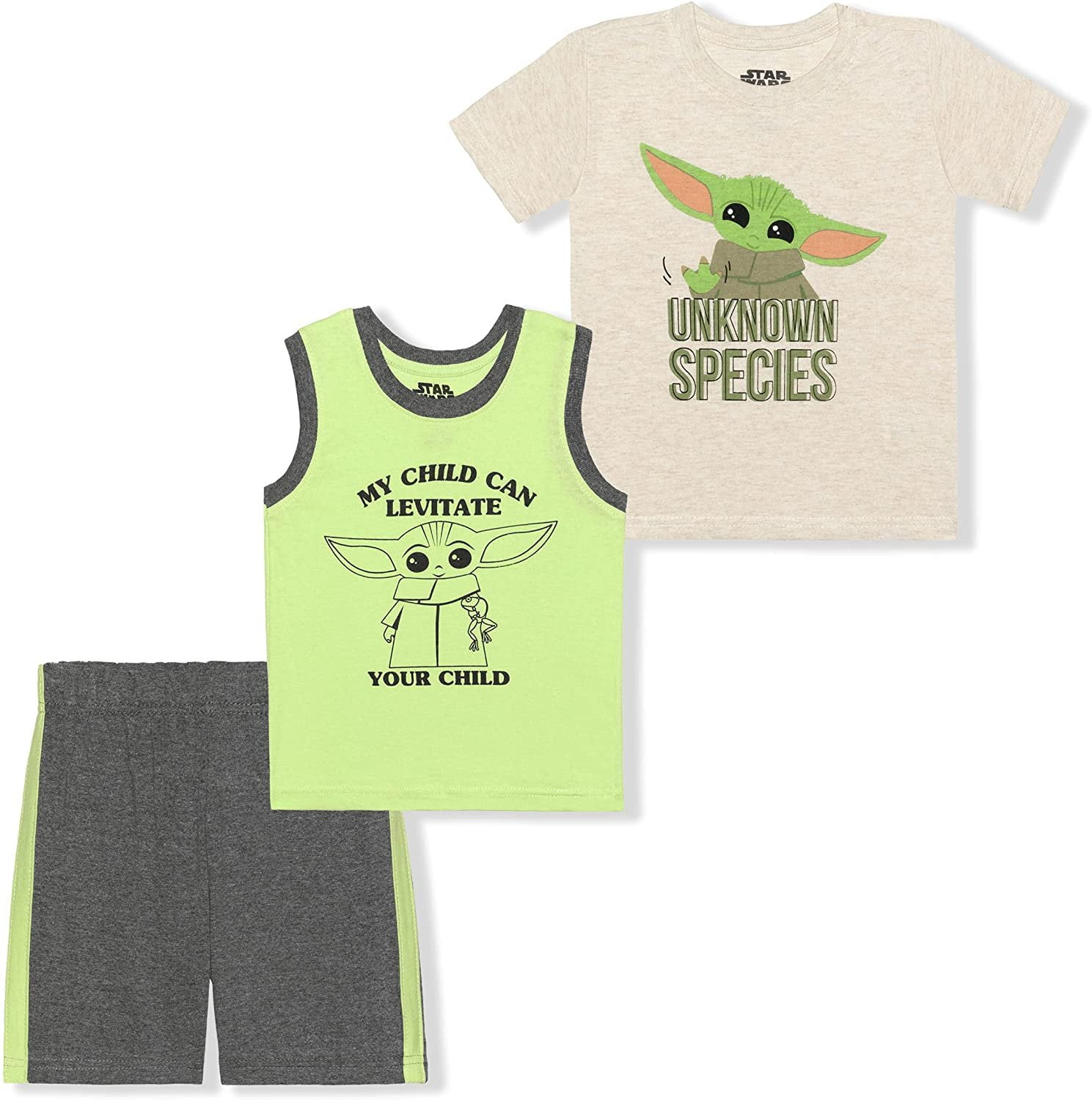 Sleeveless Shirt and Shorts Set for Kids LOL Surprise Girl's 3-Pack Printed Tee 