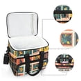 thumbnail image 6 of FORMRS Insulated Cooler Bag 24 Cans Capacity Soft Leakproof Lunch Box with Side Pockets, Jungle Stamp, 6 of 7