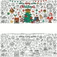 thumbnail image 4 of Christmas Giant Coloring Poster/Tablecloth-Christmas Crafts for Kids-30 x 72 Inches Jumbo Paper Coloring Banner Kids Gifts Activities Toys Party Classroom Christmas Decorations, 4 of 5