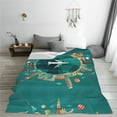 thumbnail image 5 of Fuzoiu Around The Planet Print Ultra-Soft Micro Fleece Blanket,All Seasons Flannel Throw, Lightweight Blanket for Bed, Sofa, Couch, Movie Night, Camping, and Travel-80"x60", 5 of 7